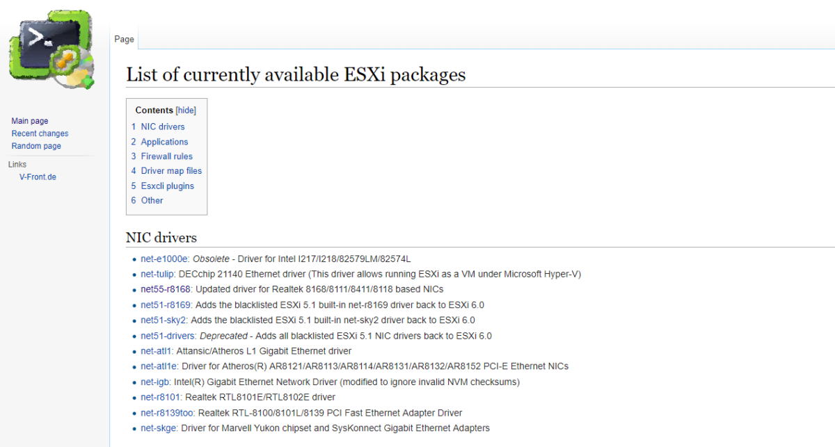 vmware esxi 6.7 does not detect network adapter vmware esxi 6.7 does not detect network adapter